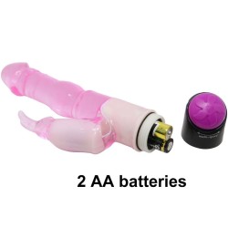 Waves Of Pleasure Fantasy Vibrator Med Rabbit 23 Cm