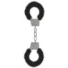 Algemas Com Pelúcia Beginner'S Furry Handcuffs Pretas