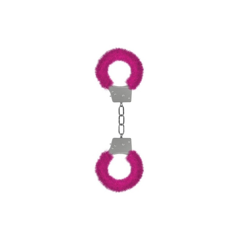 Algemas Com Pelúcia Beginner'S Furry Handcuffs Rosa
