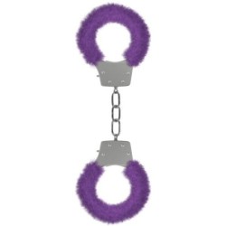 Algemas Com Pelúcia Pleasure Furry Handcuffs Roxas
