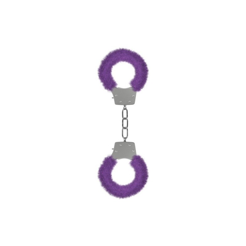 Algemas Com Pelúcia Pleasure Furry Handcuffs Roxas