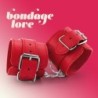 Handbojor i läder Bondage Love Crushious Röda