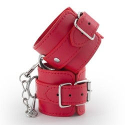 Handbojor i läder Bondage Love Crushious Röda
