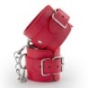 Love Crushious Red Bondage Leather Cuffs