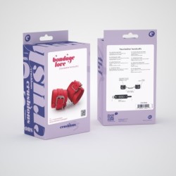 Love Crushious Red Bondage Leather Cuffs