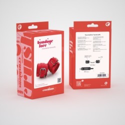 Love Crushious Red Bondage Leather Cuffs