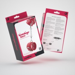 Love Crushious Red Bondage Leather Cuffs