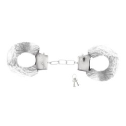 Χειροπέδες από βελούδο Love Cuffs Crushious Λευκές