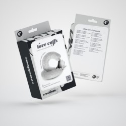 Pūkuoti antrankiai Love Cuffs Crushious, balti