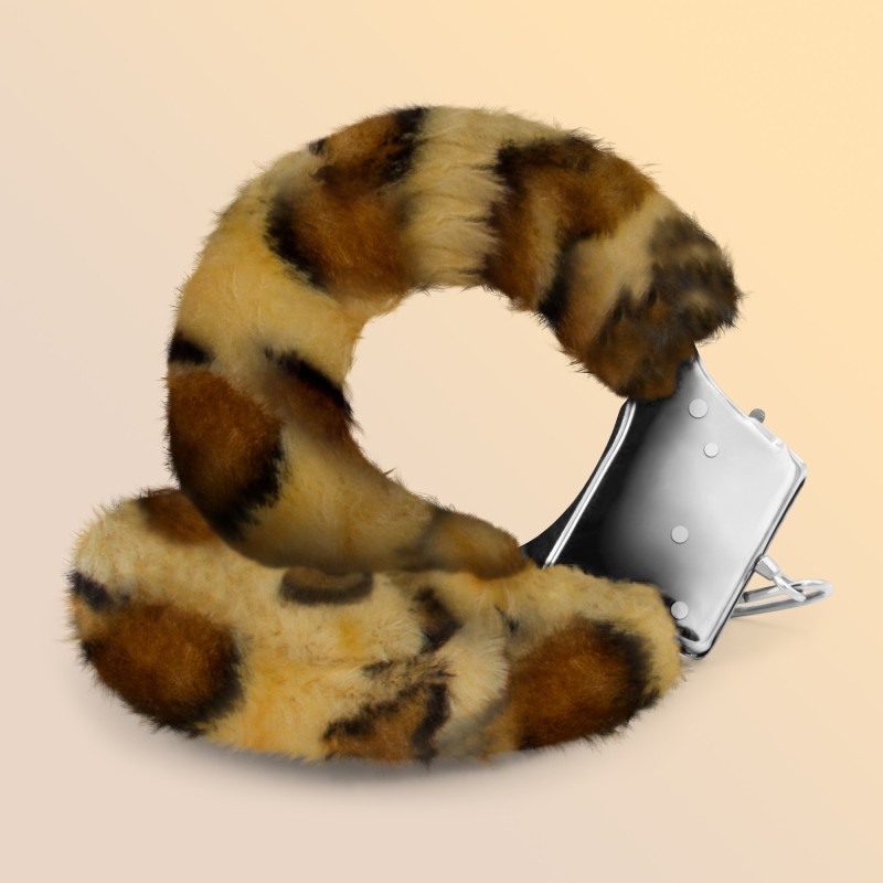 Plyšová pouta Love Cuffs Crushious Leopard