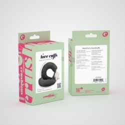 Cătușe de pluș Love Cuffs Crushious Negre