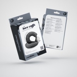 Love Cuffs Crushious Handschellen aus Plüsch, Schwarz