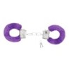 Kajdanki z Pluszu Love Cuffs Crushious Fioletowe