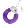Kajdanki z Pluszu Love Cuffs Crushious Fioletowe