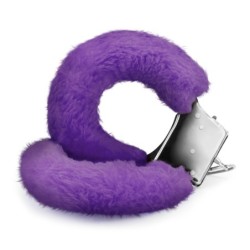 Kajdanki z Pluszu Love Cuffs Crushious Fioletowe