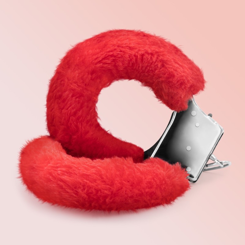 Cătușe de pluș Love Cuffs Crushious Roșii Cătușe de pluș Love Cuffs Crushious Roșii