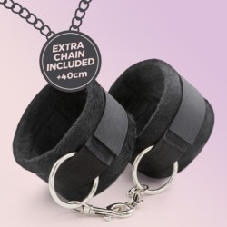 Tough Love Velcro Handboeien Met 40Cm Ketting Extra Crushious Zwart