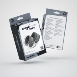 Algemas de Velcro Tough Love Com Corrente de 40Cm Extra Crushious Pretas