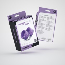 Menottes Velcro Tough Love avec Chaîne de 40cm Extra Crushious Violet