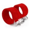 Algemas de Velcro Tough Love Com Corrente de 40Cm Extra Crushious Vermelhas