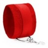 Algemas de Velcro Tough Love Com Corrente de 40Cm Extra Crushious Vermelhas