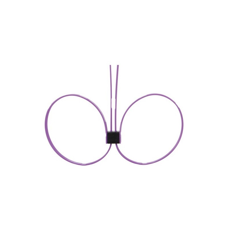 Manette usa e getta in plastica Ouch! Zip Tie Cuffs Extended Viola