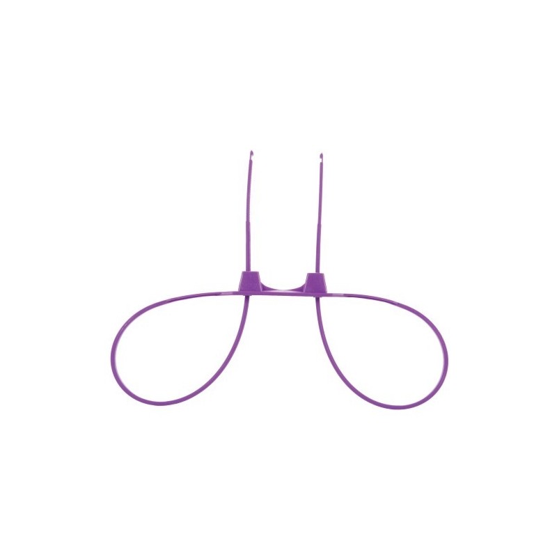 Manette usa e getta in plastica Ouch! Zip Tie Cuffs Viola