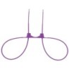 Manette usa e getta in plastica Ouch! Zip Tie Cuffs Viola