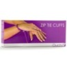 Manette usa e getta in plastica Ouch! Zip Tie Cuffs Viola
