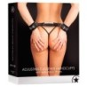 Esposas Ouch! Adjustable Leather Handcuffs Negras