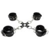Håndjern til Dukker og Ankler Ouch! Hand And Leg Cuffs Sort