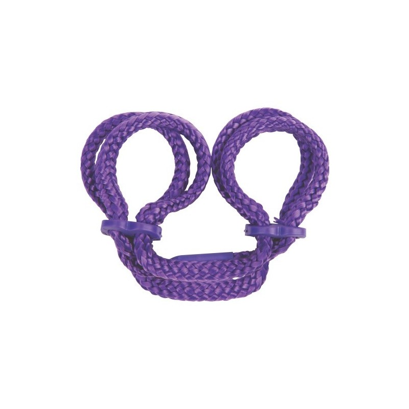 Kajdanki na Kostki Japanese Silk Love Rope Fioletowe