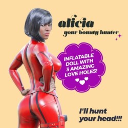 Alicia La Caza Recompensas Muñeca Inflable Mulata Crushious
