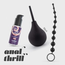 Anal Thrill Duș Anal 90Ml Cu Lubrifiant Anal 50Ml Și Lanț Anal Cu 10 Perle Crushious