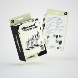 Anal Train Trio Bijou Black Crushious With Free Individual Pouches