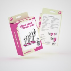 Anal Train Trio Bijou Rosa Crushious Com Bolsas Individuais Grátis