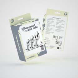 Anal Train Trio Bijou Trasparente Crushious Con Sacchetti Individuali Gratis