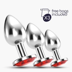 Anal Train Trio Bijou Червен Crushious С Безплатни Индивидуални Торбички