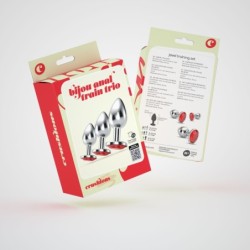 Anal Train Trio Bijou Rood Crushious Met Gratis Individuele Zakjes