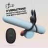 Anel Vibratório Duplo Com Controlo Remoto Dingo Crushious