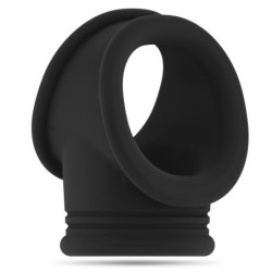 Anillo Para El Pene Con Correa Para Testículos Sono N 48 Negro