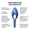 Anel Vibratório Bullseye Com App Satisfyer Azul