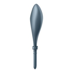Vibracijski obroček Bullseye z aplikacijo Satisfyer temno modre barve