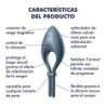 Anel Vibratório Bullseye Com App Satisfyer Azul Escuro