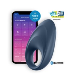 Vibrating Ring With App And Bluetooth Mighty One Ring Satisfyer Blue