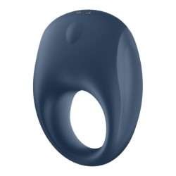 Vibracijski obroček z aplikacijo in Bluetooth Strong One Ring Satisfyer modre barve