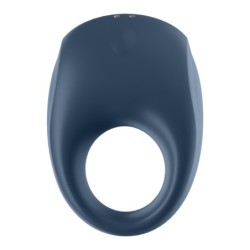 Vibracijski obroček z aplikacijo in Bluetooth Strong One Ring Satisfyer modre barve