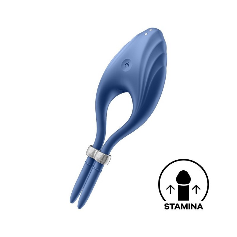 Vibračný krúžok Duelist Satisfyer Modrý Vibračný krúžok Duelist Satisfyer Modrý