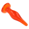 Plug Anal Tacto Suave Vermelho 14.2 Cm