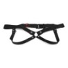 Handgefertigtes Geschirr aus schwarzem Leder 3 Cm/ L Lulú Lafem
